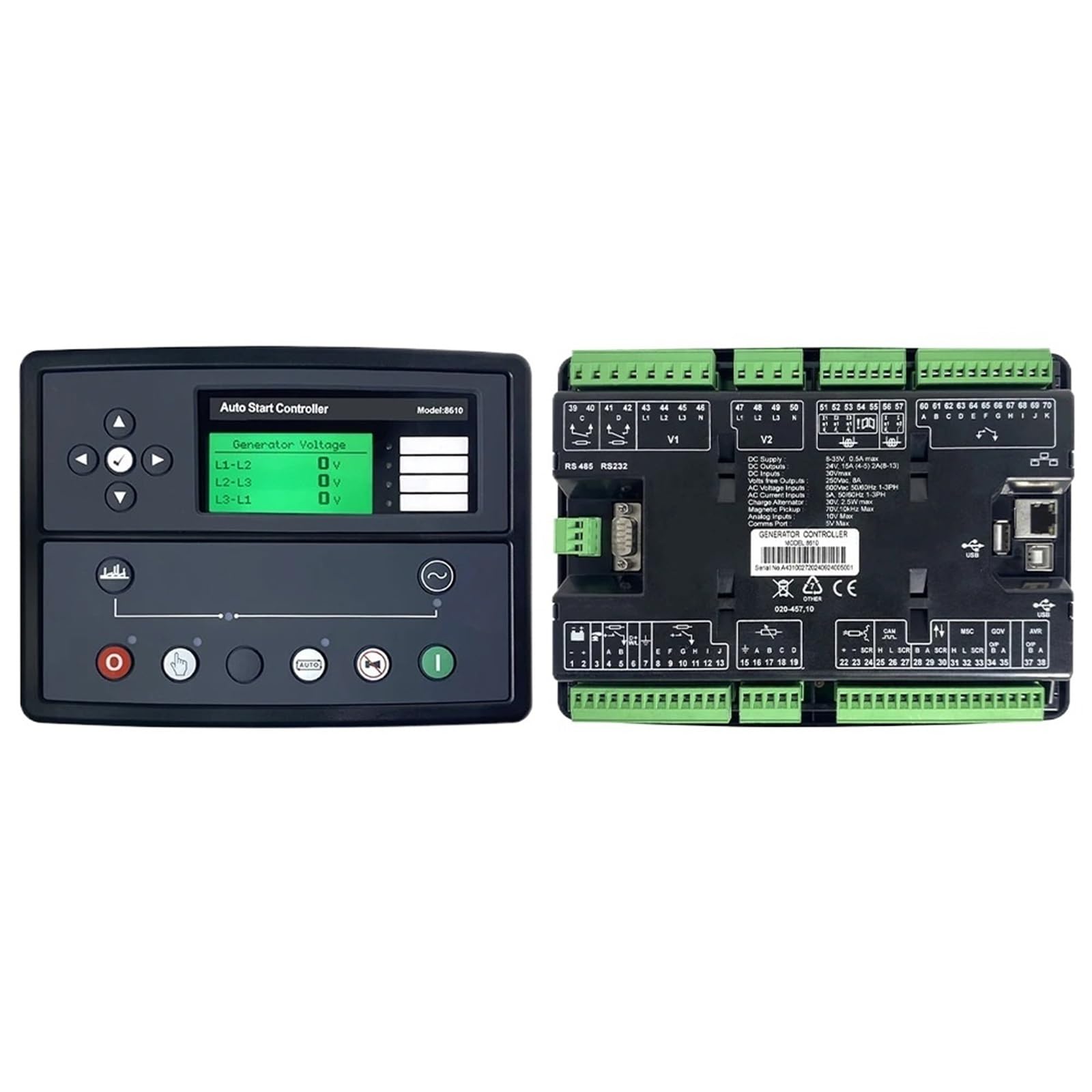 Jdilfunu Dse8610 Mkii Generator Synchronizing Control Panel Auto Start Load Share Controller Module For 1Pcs
