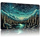 Malqiqi Tapete de Juego para MTG Con Bolsas de Almacenamiento - 24 x 14 Pulgadas, Alfombrilla Mágica 8)