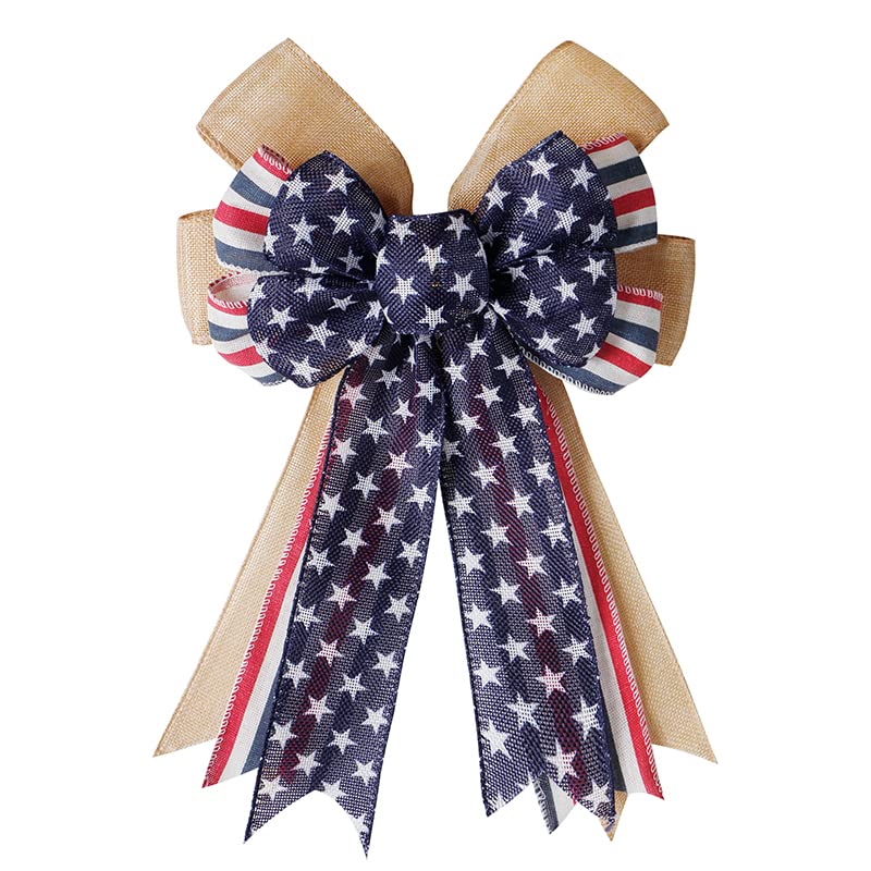 SIMISI RIBBON 4th of July Decorations Patriotic Wreath Bow Red - bows and ribbons | Mubboo