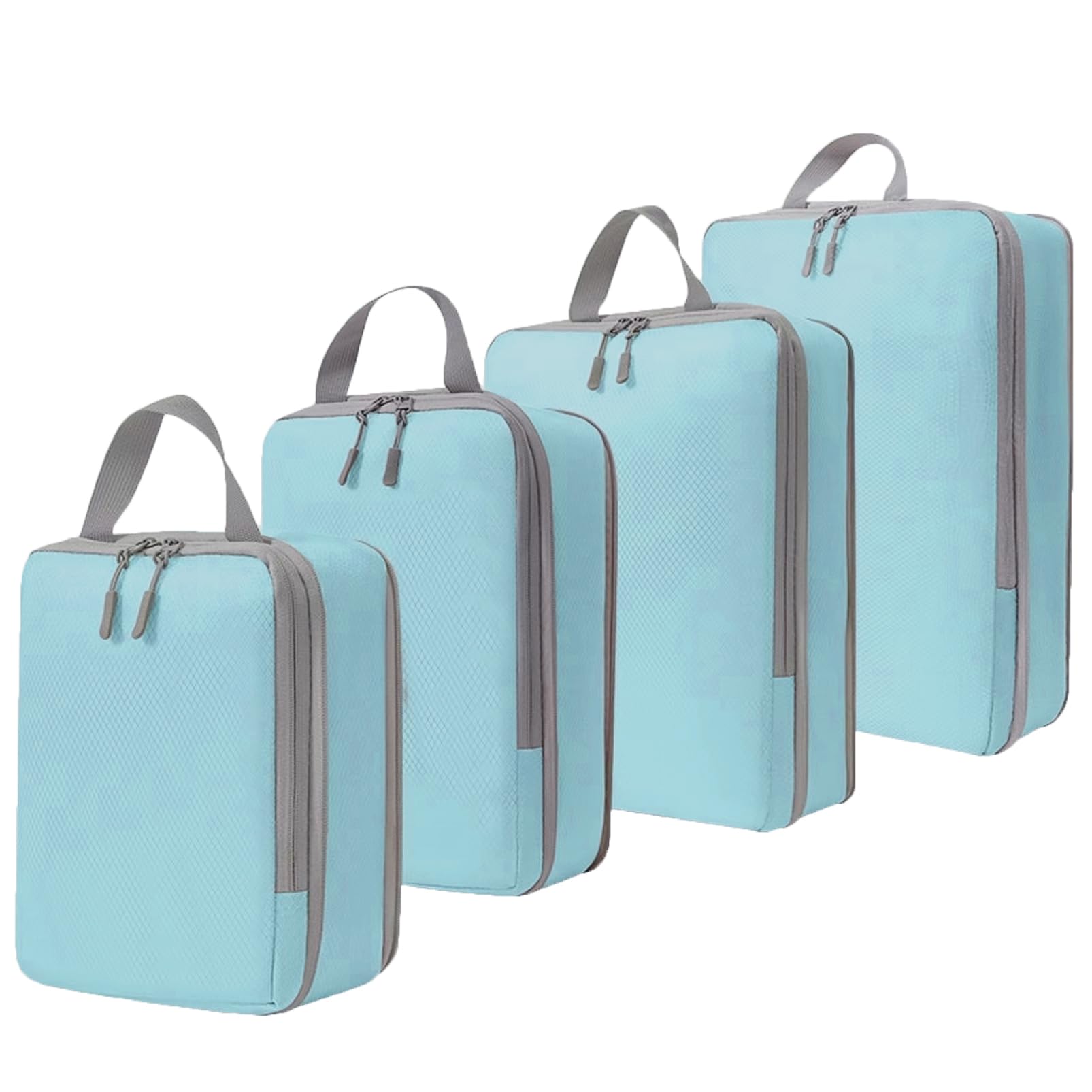 TAMETAME Compression Packing Cubes for Travel, Expandable Travel Bags Luggage Organizers Travel Essentials Compression Cubes for Carry on Suitcases (blue)