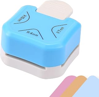 3 in 1 Corner Punch, 4mm, 7mm, 10mm 3 Way Corner Rounder Punch for Laminated, Cardstock, Bullet Journal, Invitations, Gift Tags, Photocards, Business Cards, and Scrapbooking