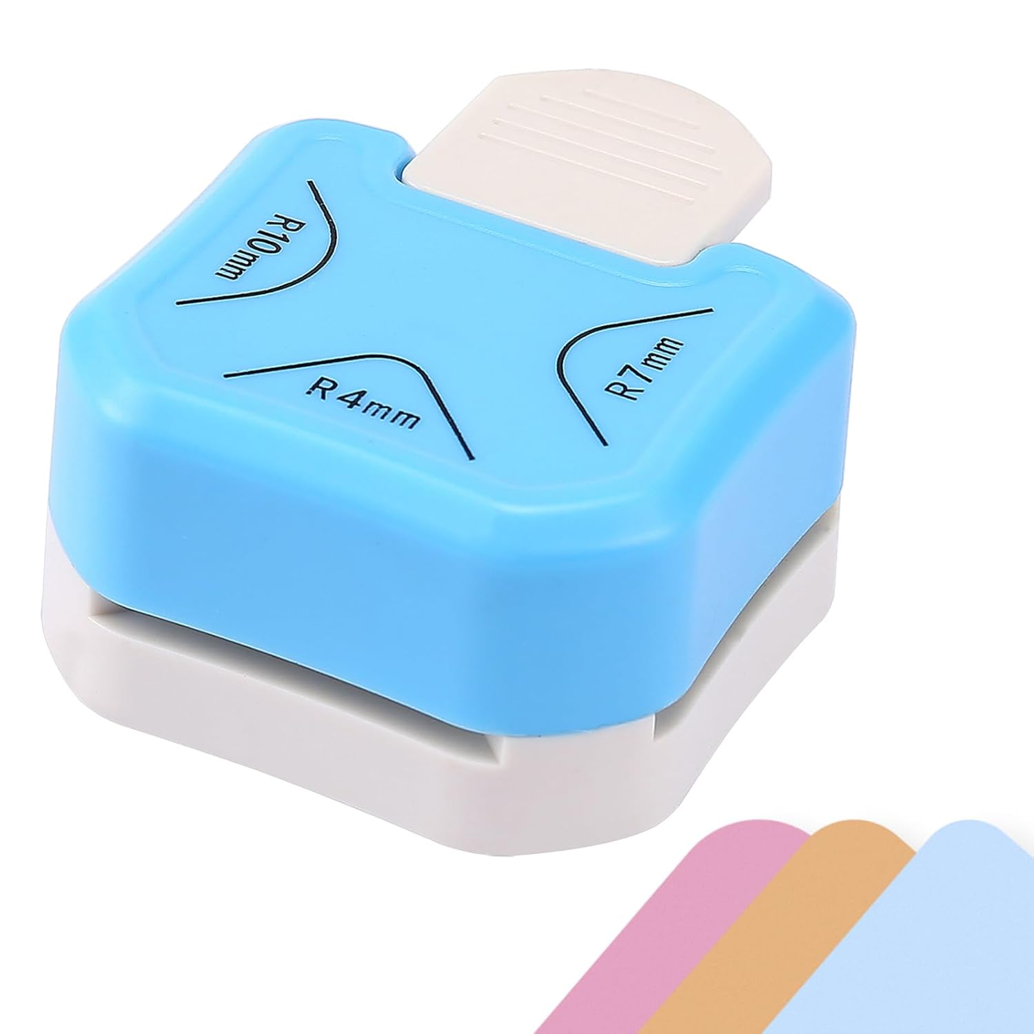 3 in 1 Corner Punch, 4mm, 7mm, 10mm 3 Way Corner Rounder Punch for Laminated, Cardstock, Bullet Journal, Invitations, Gift Tags, Photocards, Business Cards, and Scrapbooking