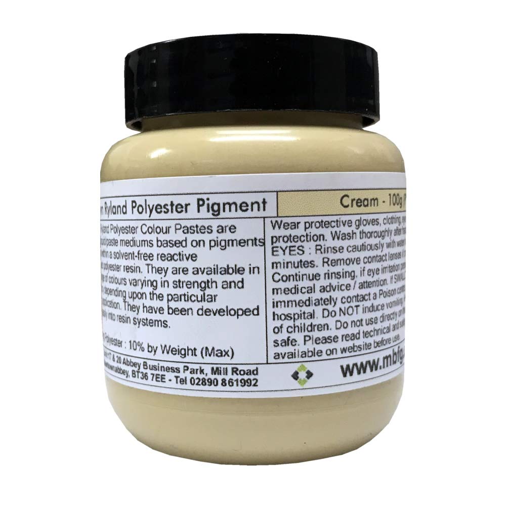 Polycraft LR Cream Polyester Resin - Gelcoat - Flocoat Pigment - 100g - PCP4161 - Polyester Colour Pigment