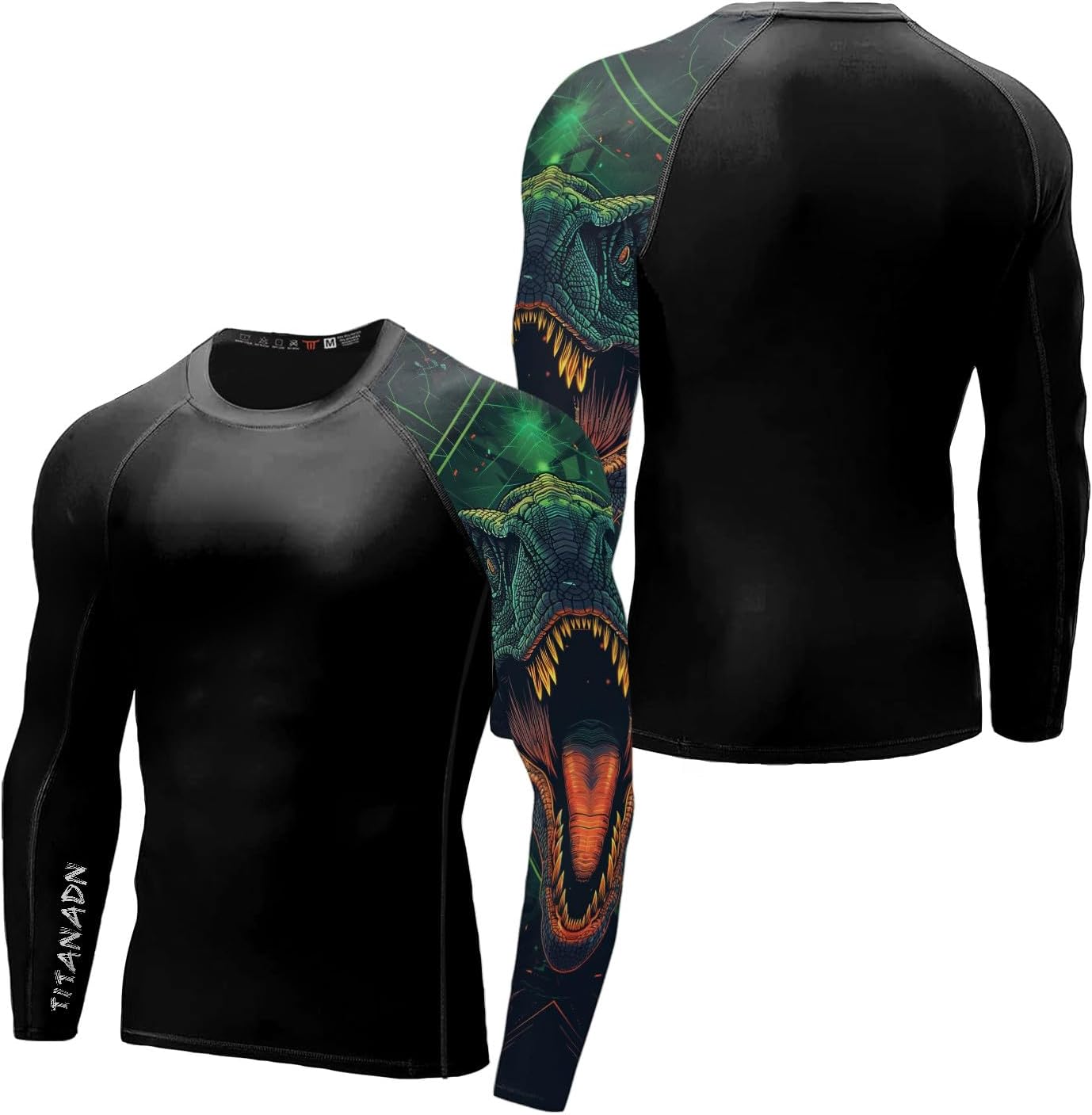 Premium Legend Deadly Rash Guard for Men Print 3D Never Fade Long Sleeve Compression Shirt for Men