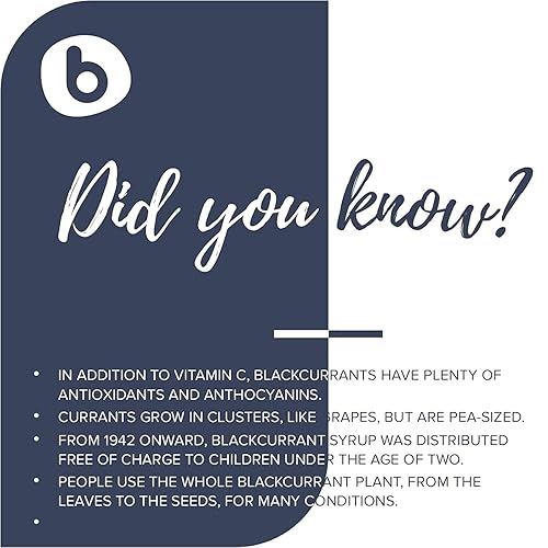 Miniatura 7 de b Bobica's Premium - Polvo de grosella negra orgánica europea  de grosellas negras liofilizadas  Alto en antocianinas y vitaminas  Sin OMG, sin