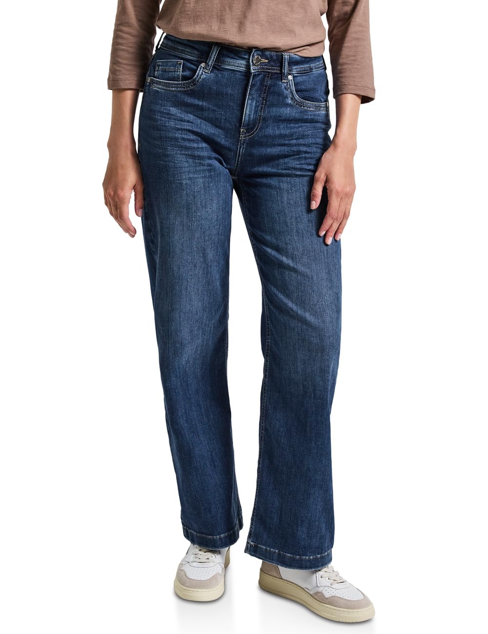 Street One Damen Jeans Wide Leg Jeans