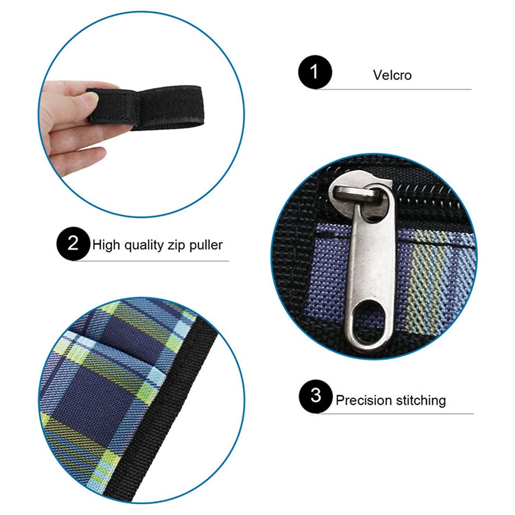 Bolsas organizadoras Laterales para sillas de Ruedas, Bolsa para reposabrazos con Banda Reflectante para andadores, sillas de Ruedas manuales o eléctricas, Compatible co