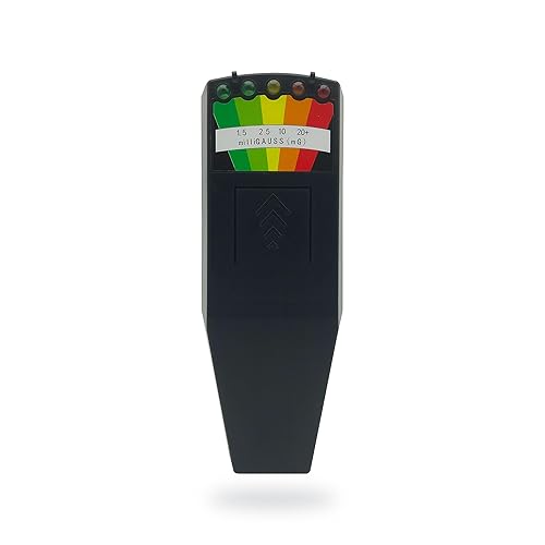 Miniatura 7 de Equipo de caza fantasma Medidor EMF 5 LED Detector de campo magnético Caja de espíritu de mano Equipo paranormal, detector de EMF para el hogar y la