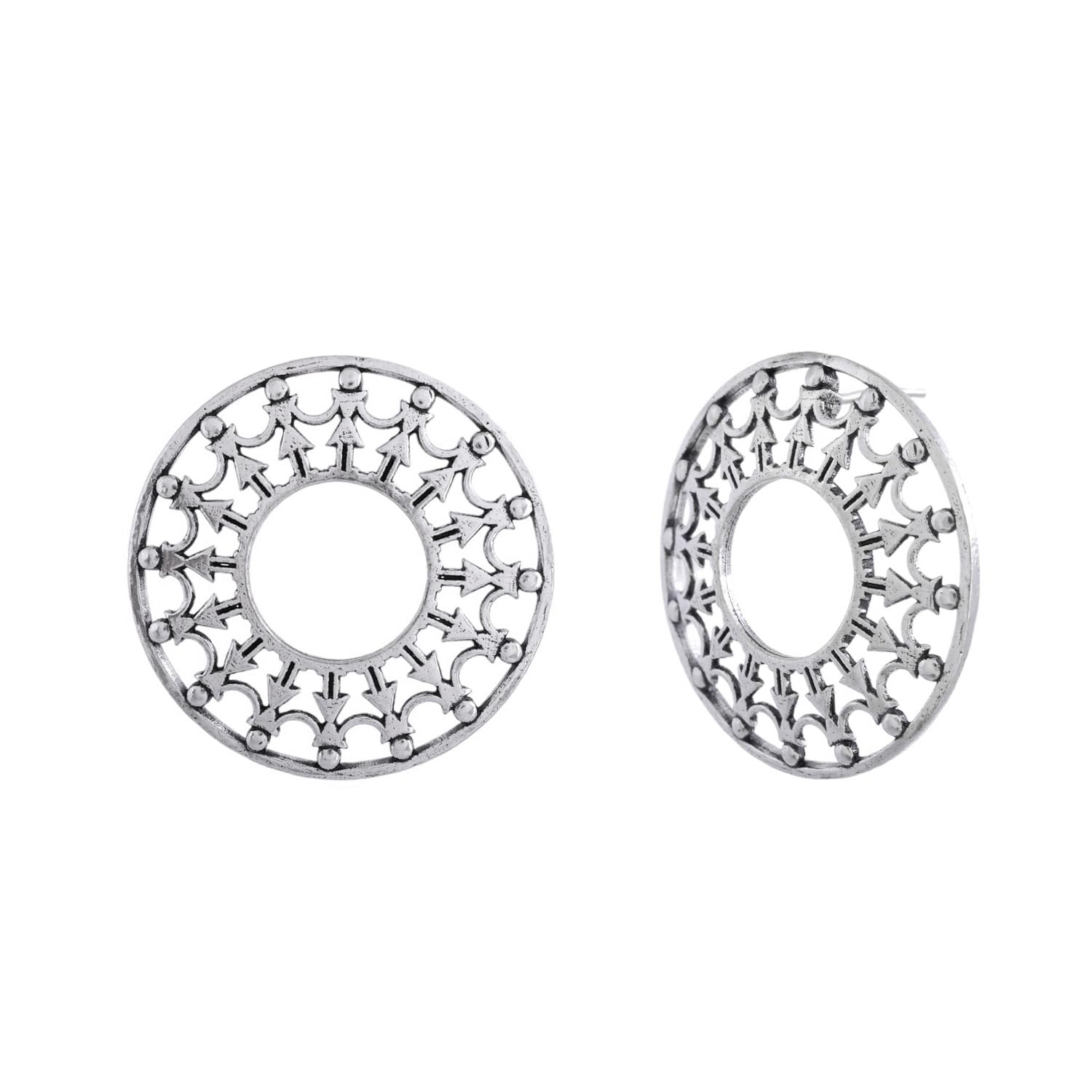 Voylla Warli Ghoomer Earrings Studs Earrings For Women|Enamel|Summer|Gift For Her|Oxidised| (B0D6NLFDQJ) Amazon Price History, Amazon Price Tracker