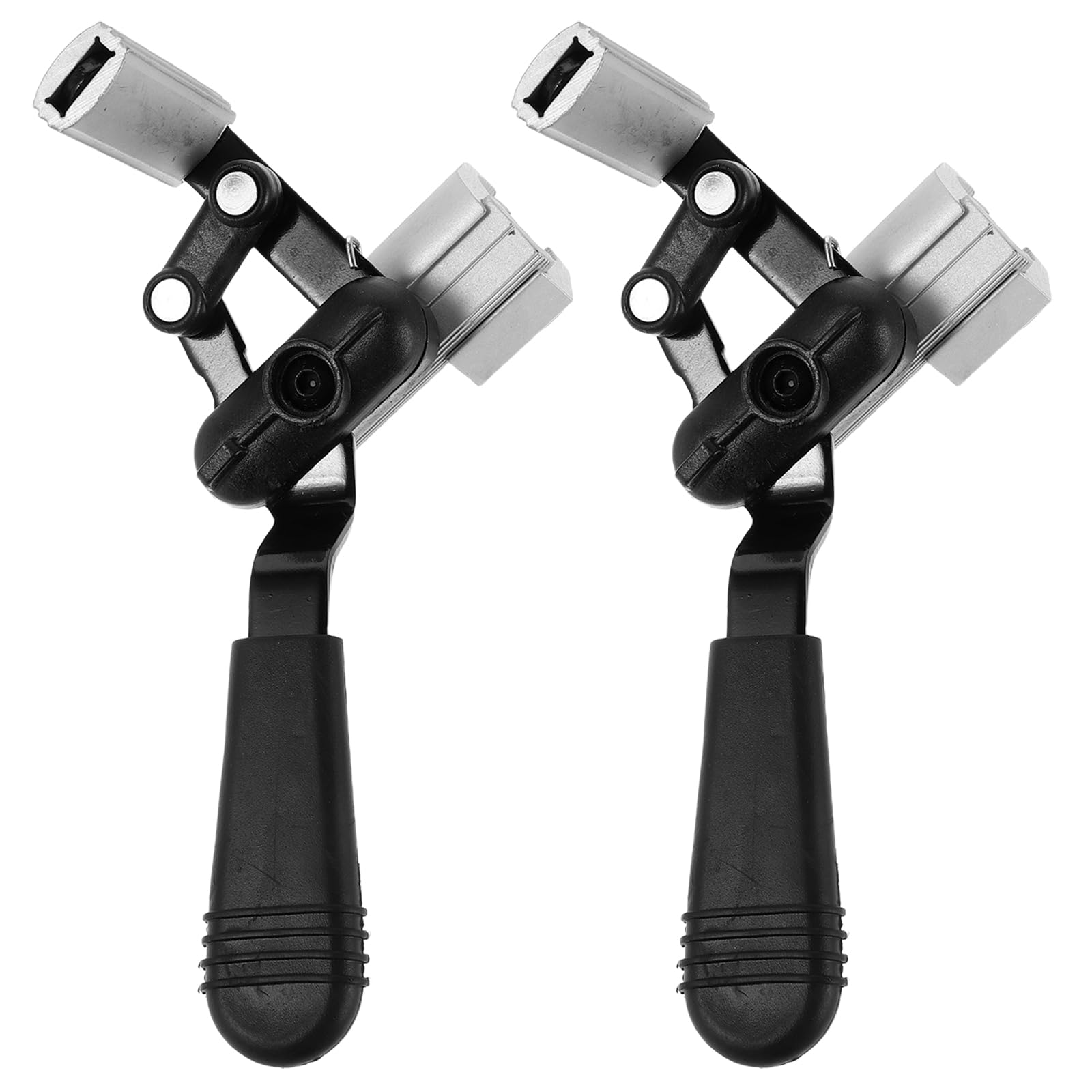 BESTYASH Freno Mecánico para Silla de Ruedas Eléctrica 2 Piezas, Palanca de Freno de Aleación de Aluminio para Tubo de 25 Mm, Accesorio de Repuesto Bloqueo Seguro para Movilidad Diaria