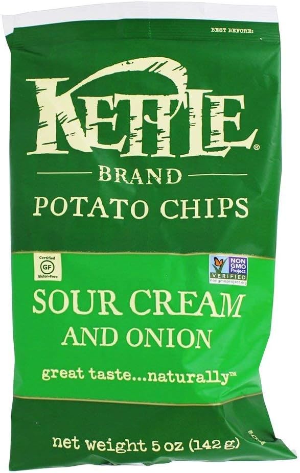 Kettle Foods Chip Potato Sour Cream & Onion, 5 oz