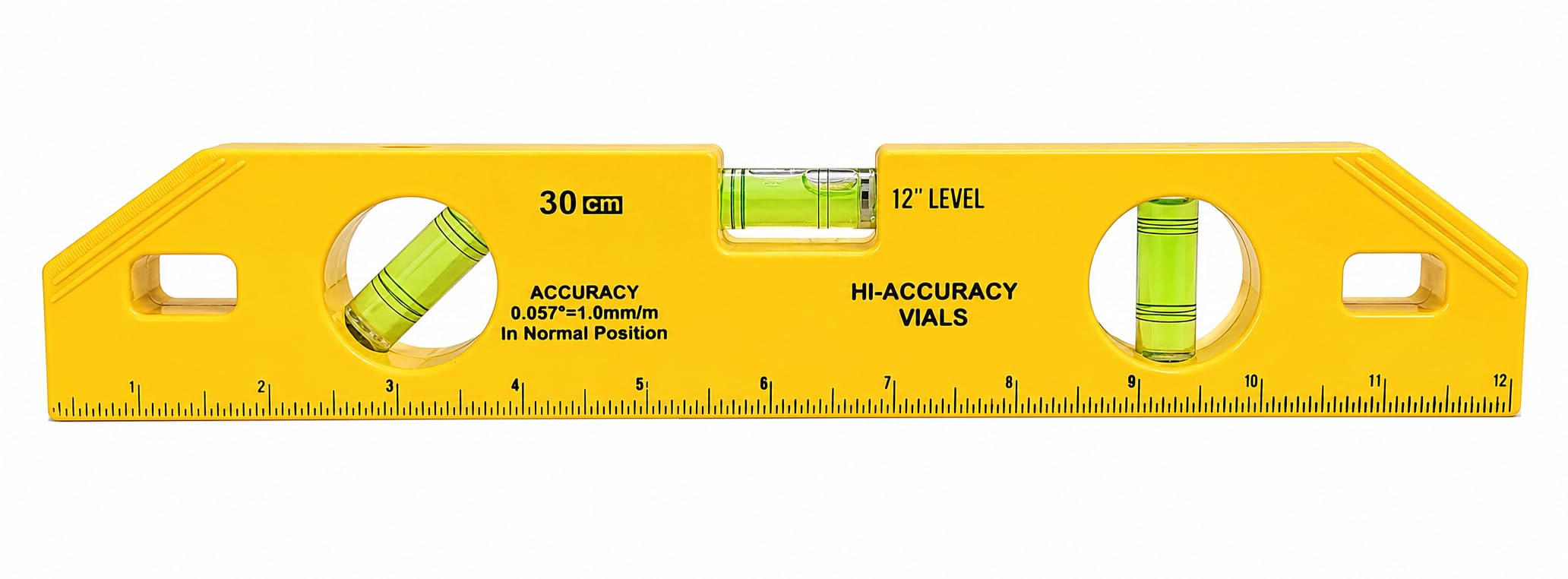 Inditrust 12-Inch Magnetic Carpenter's Spirit Level | 3 High-Accuracy Bubble Vials | Heavy Duty Magnetic Level Tool for Horizontal, Vertical & 45° Angle Measurement-image-39