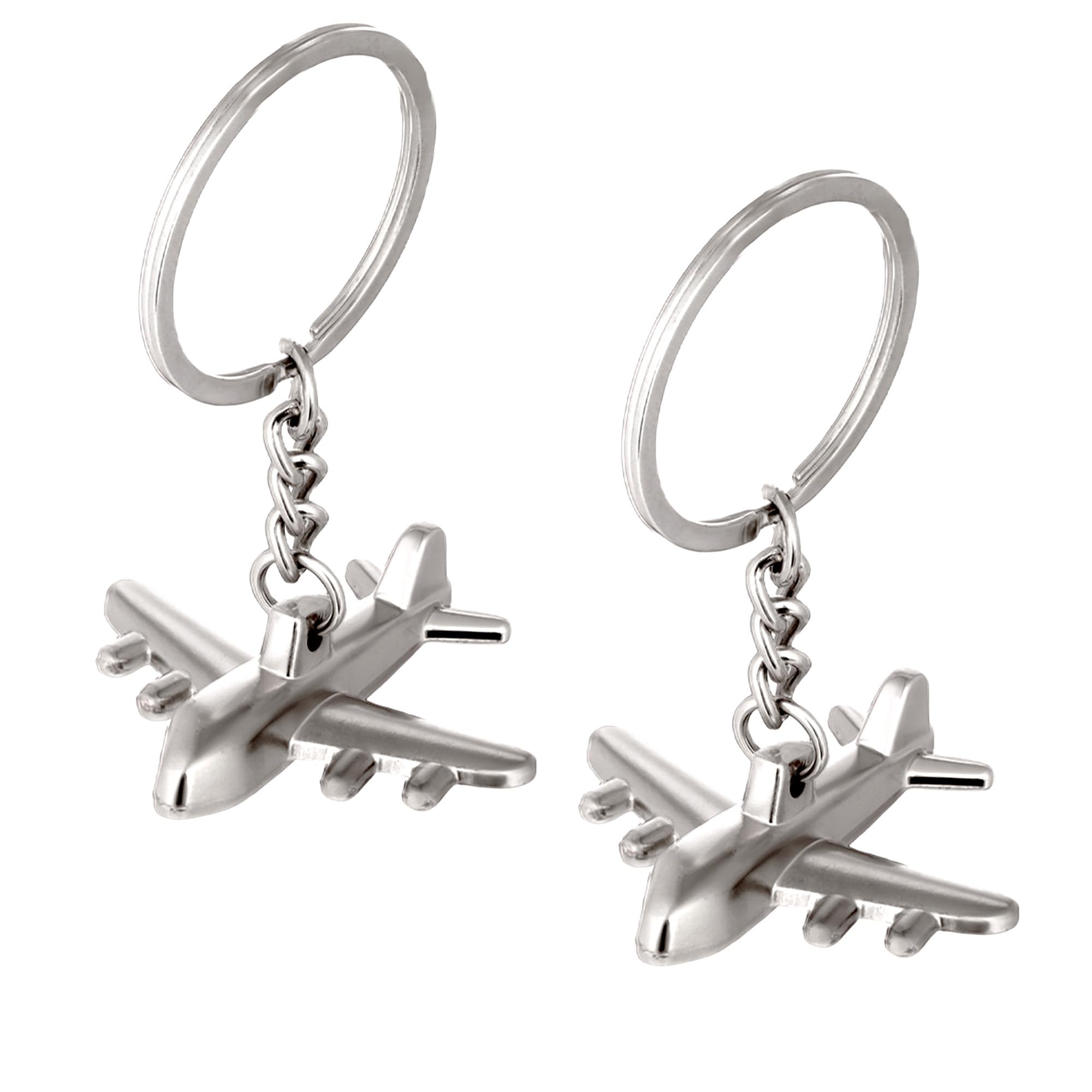 Mini Airplane Alloy Keychains Keyring Creative Keyfob (pack of 2)