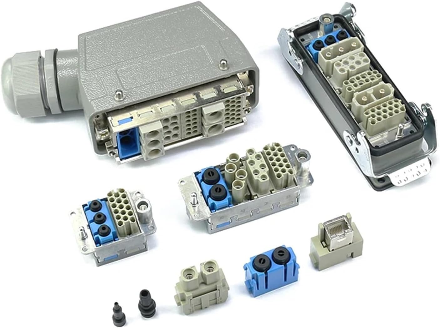 Module Series Heavy-Duty connectors, Electrical Network Integration, high-Current and high-Power Aviation Plugs and sockets(8 core 16A Male)