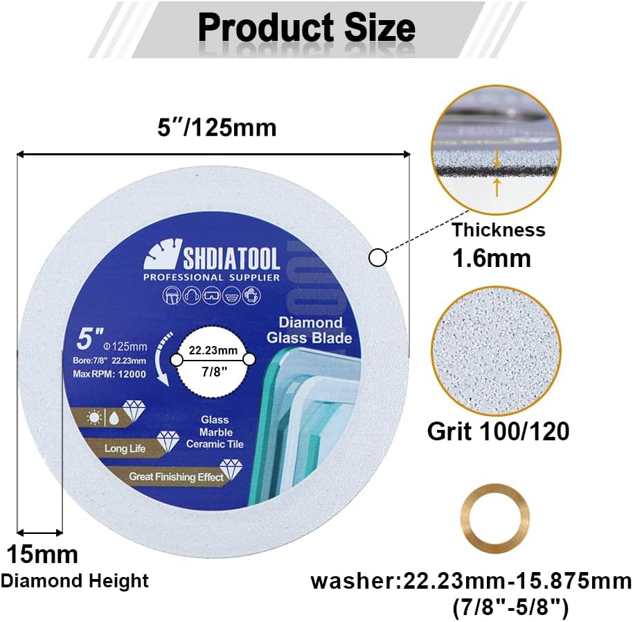 SHDIATOOL Diamond Core Drill Bits 3/4-Inch for Porcelain Ceramic Tile Marble Brick Hole Saw