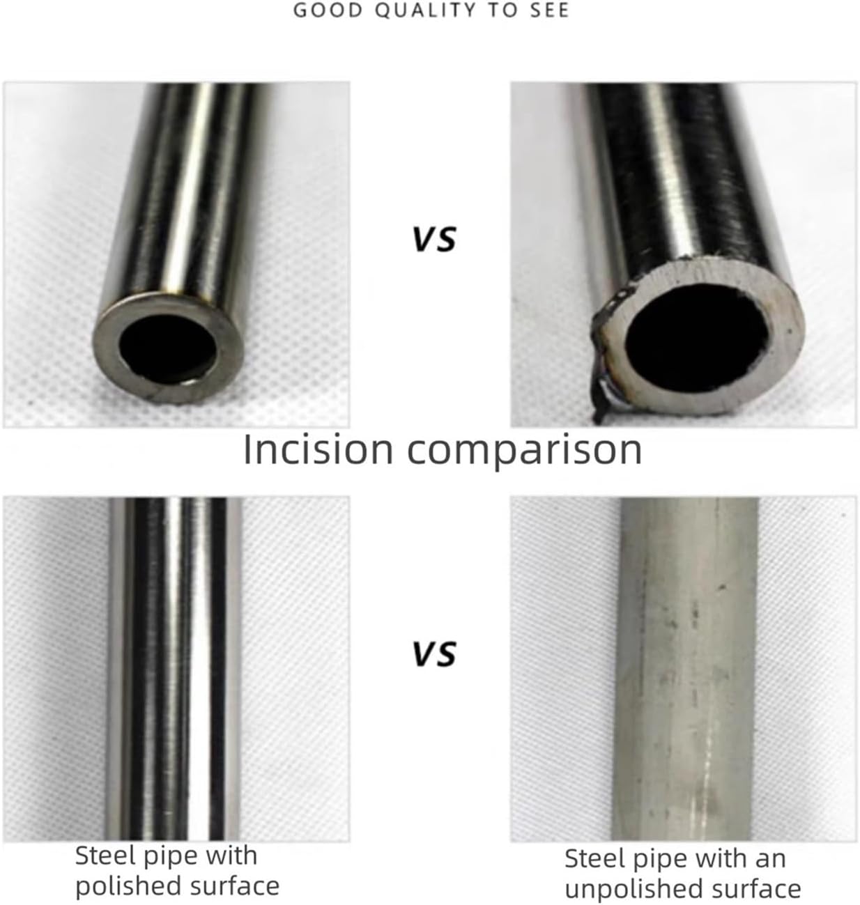 2pcs Steel Round Capillary Tube, 500mm Seamless DIY Pipe Fittings(OD 11 x ID 6mm)