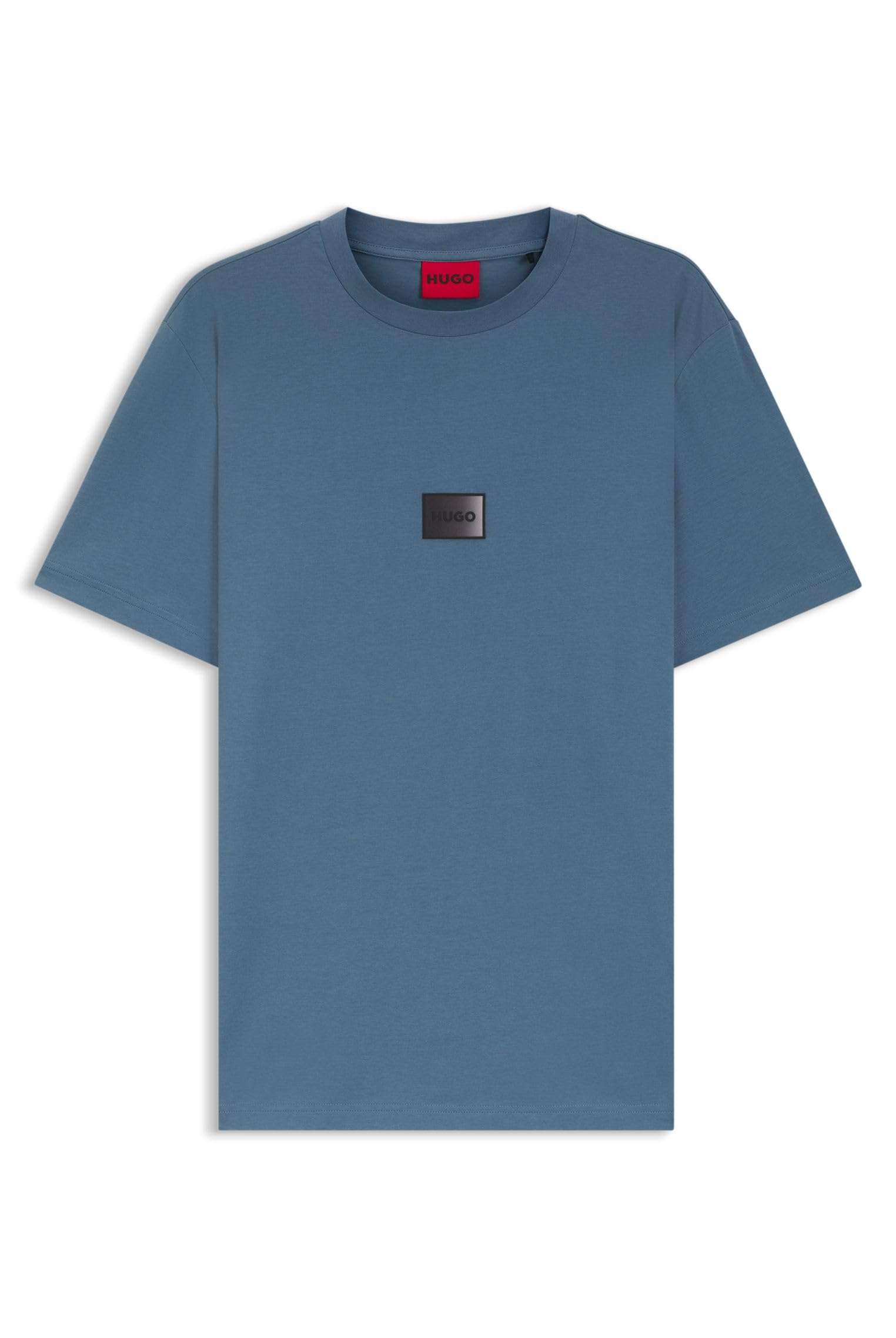 HUGO Herren Danotie T-Shirt aus Baumwoll-Jersey mit Farbverlauf-Logo-Label