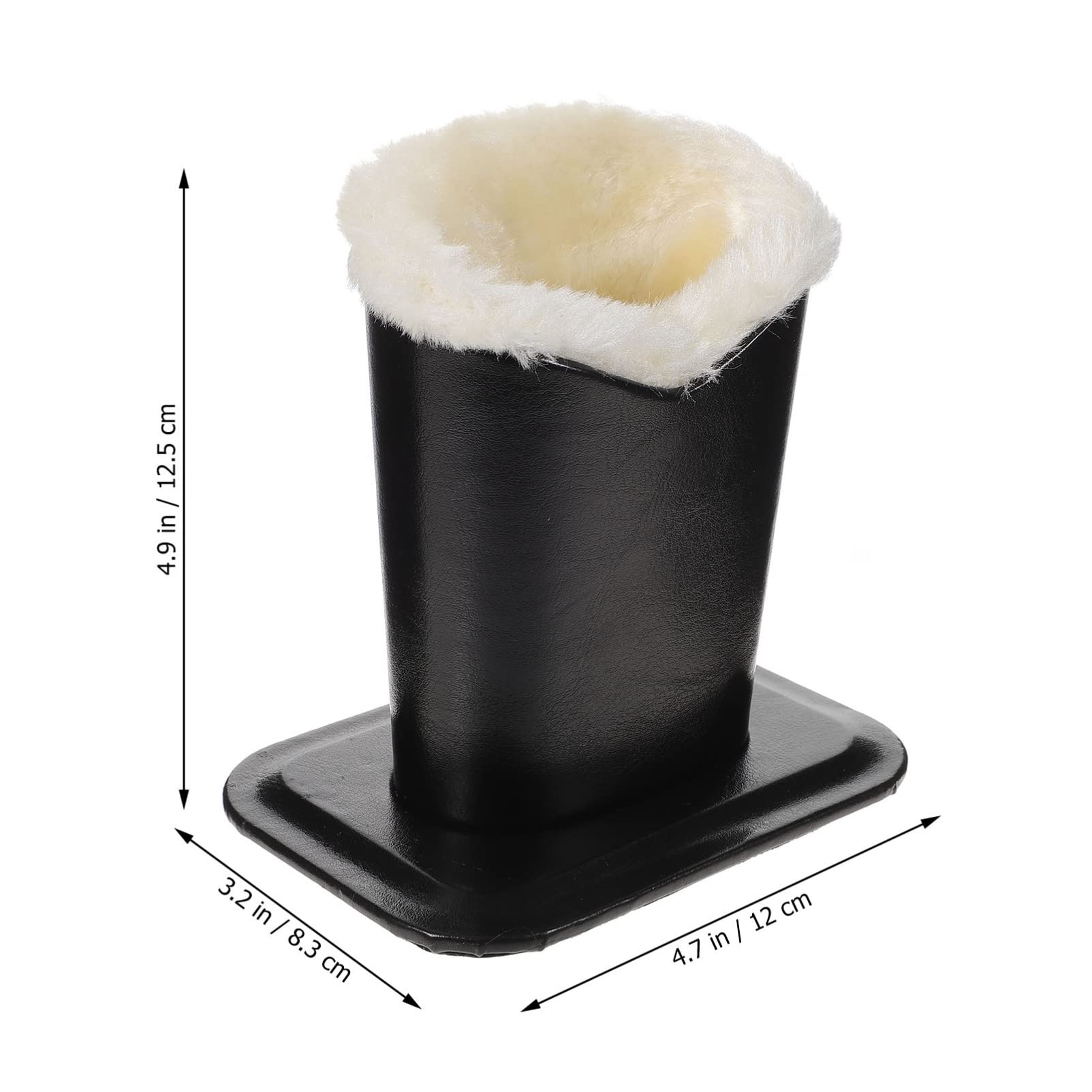 STOBOK Plush Eyeglass Holder Stand Up Eyeglass Case Standing Eyewear Case Decorative Glasses Display Stand Eyeglass Stand Storage Rack for Nightstand Table (Black)