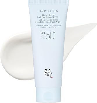 Beauty of Joseon Hydra Shield Body Sun Lotion SPF 50+ Fermented Brown Rice  and Ceramide | Daily Korean Skincare and Hydrating Sunscreen, Lightweight, Non-Sticky for Body 150mL