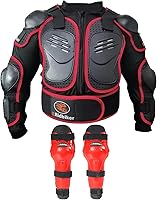 Vista 7 de Equipo de bicicleta de tierra para jóvenes, protector de pecho y columna vertebral, chaqueta de motocicleta juvenil con protectores de armadura