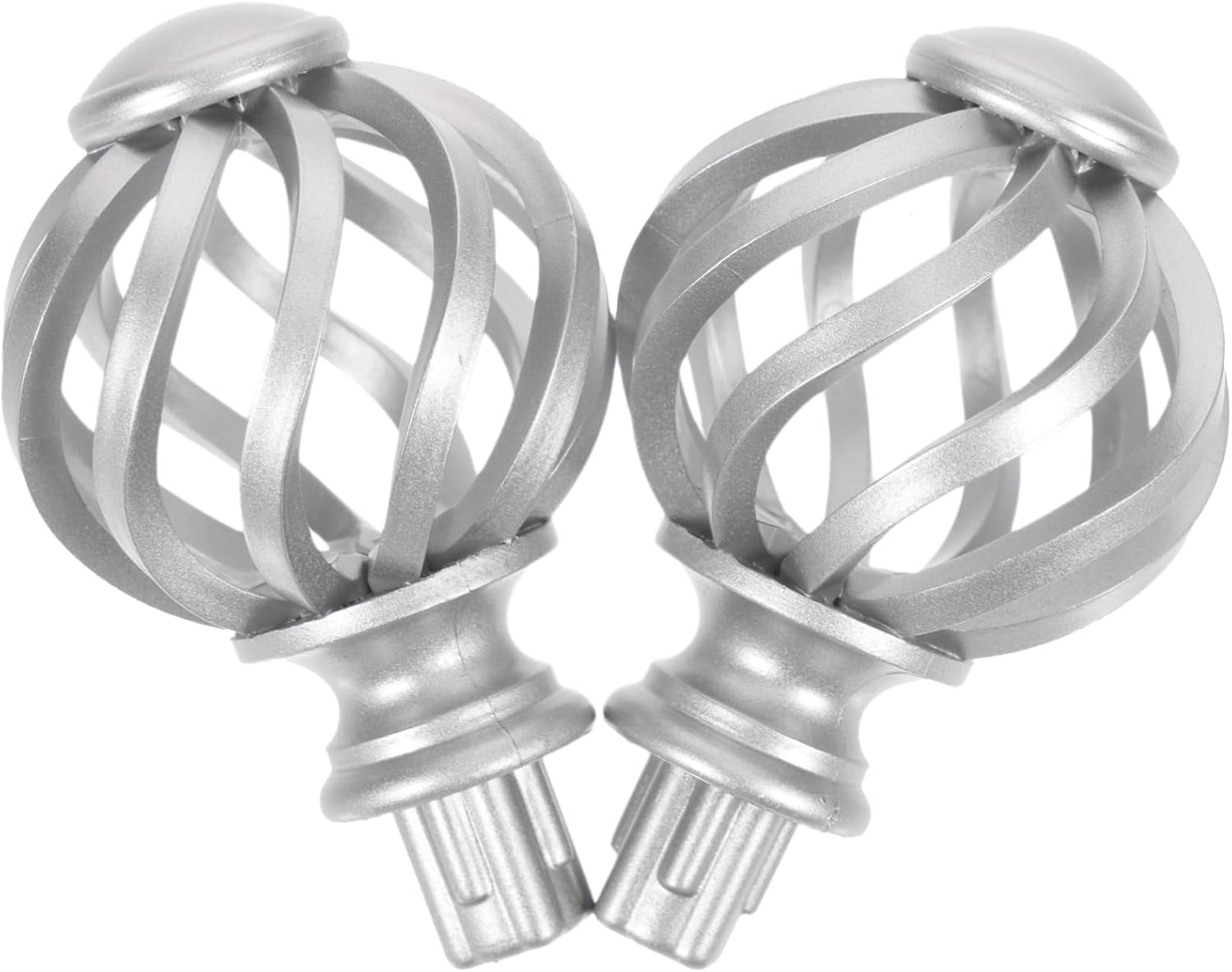 MAGICLULU 2pcs Curtain Rod End Caps Decorative Finials for Drapery Rods Easy to Install Curtain Accessories for Window Decor