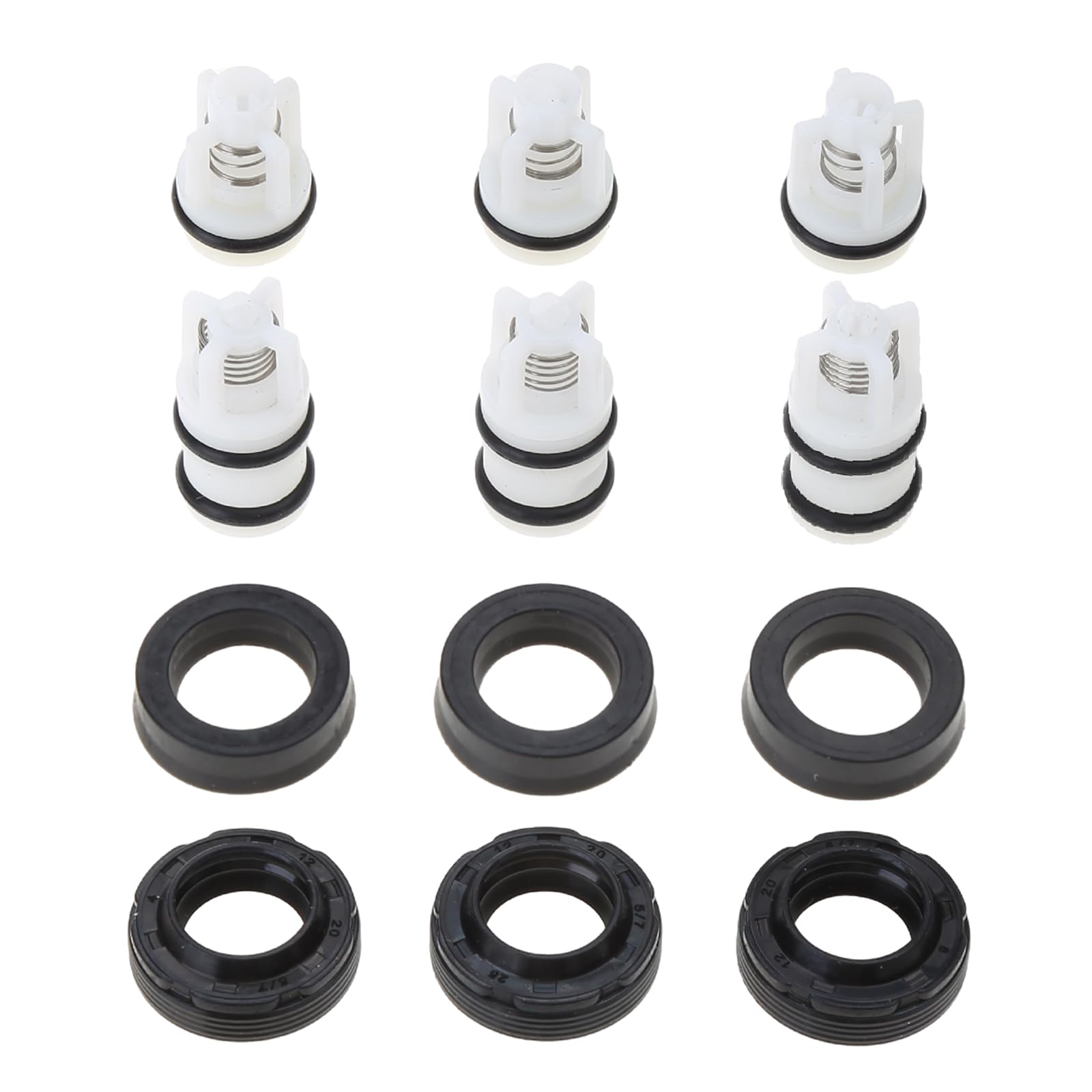 OVERTOYOU Pump Washer Head Repair Kit, Household High Pressure Pump Washer Head Repair Kit Seal Oil Check Valves Cleaning Machine Water Pump Parts Accessories, Four Corner Pumphead