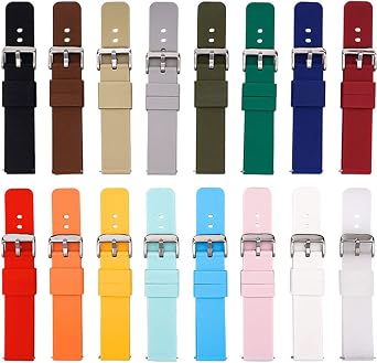 Silicone Quick Release Replacement 12MM 14MM 16MM 18MM 19MM 20MM 21mm 22MM 24MM Watchband Watch Strap
