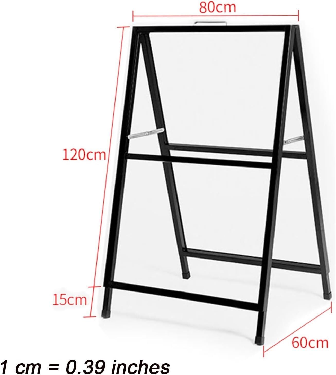 Soporte for Carteles, Vista Horizontal, Tablero de pavimento Lateral, Soporte Plegable for anuncios, Estante publicitario Soporte para Carteles