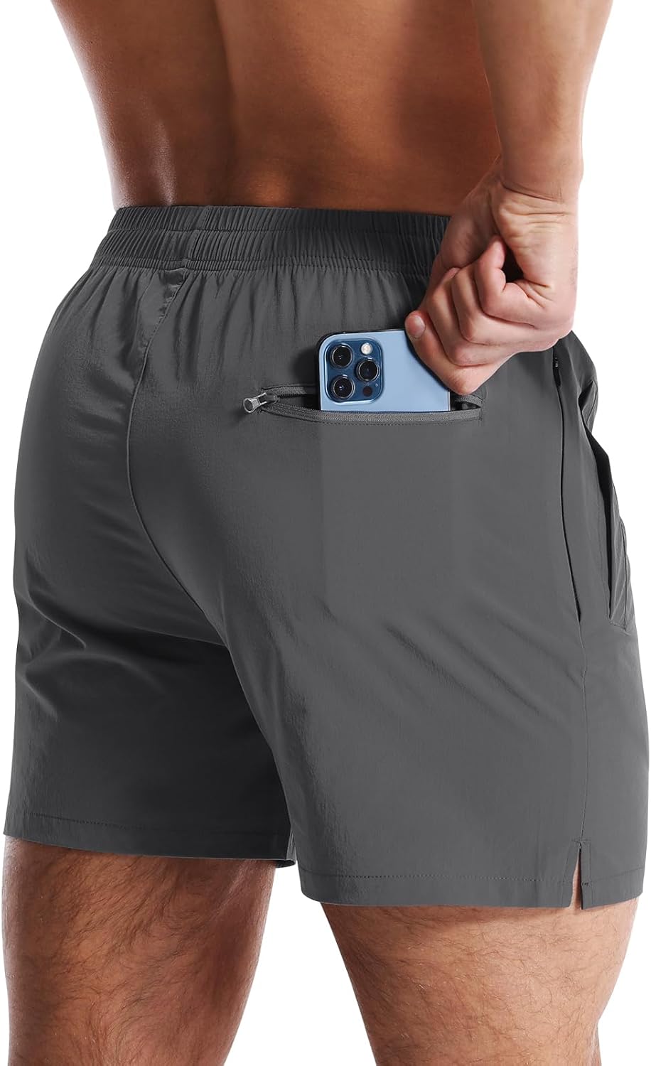 CANGHPGIN Mens Workout Athletic Shorts 7 inch / 5 inch Quick Dry Running Shorts Men Lightweight Sports Gym Shorts with Pocket - Image 2