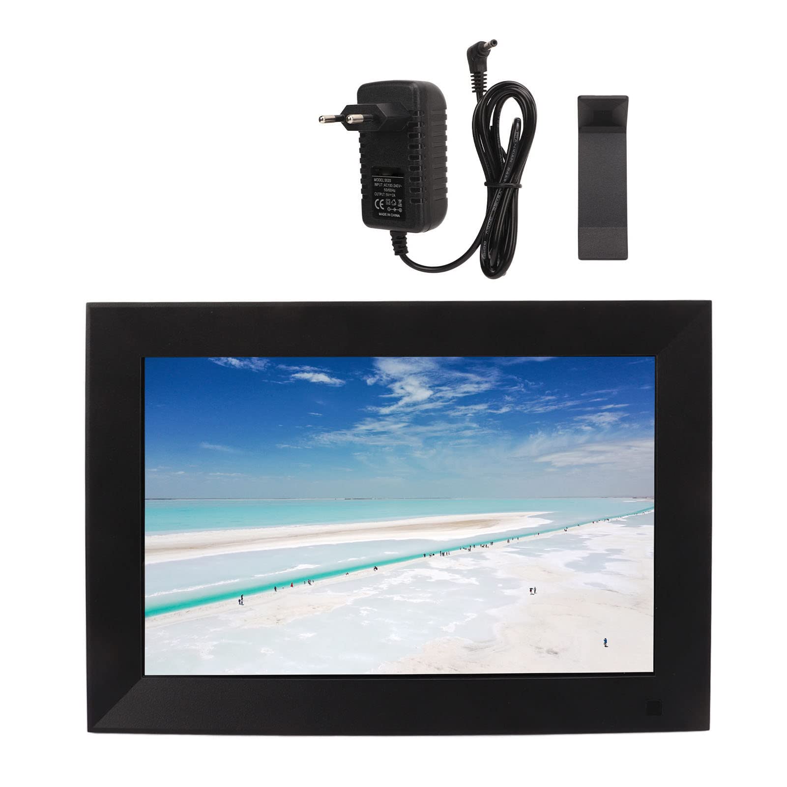 Grand Trame Photo Numérique 10.1In IPS Screen Tactile Smart Image Frame WiFi WiFi Diaporama pour Un Partage instantané adapté aux Membres de la Famille (Prise UE)