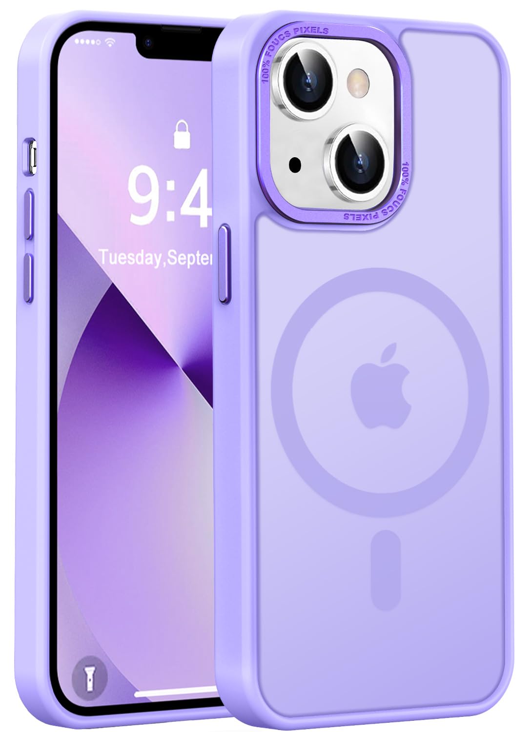 Newfuture Strong Magnetic Compatible with iPhone 17 Pro Case [13 FT Military Drop Protection] [Compatible with Magsafe] Slim Translucent Matte Shockproof with Anti-Fingerprint Phone Case, Tender Pink — view 197