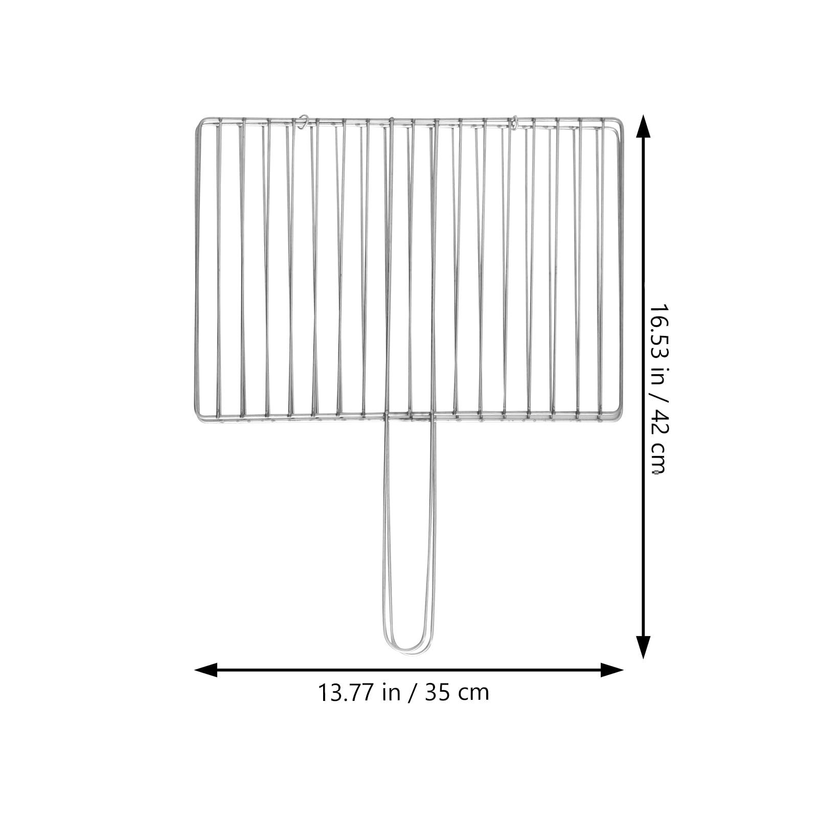 GANAZONO Grill Utensils Barbecue Tool Fish Holder Clip Stainless Steel Mesh Clamp