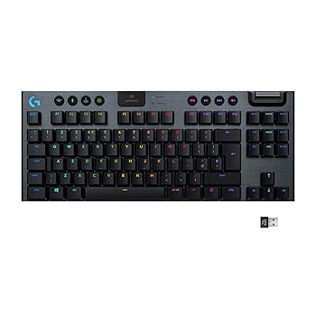 Logitech G915 LIGHTSPEED TKL Tenkeyless Wireless Mechanical Gaming Keyboard Black