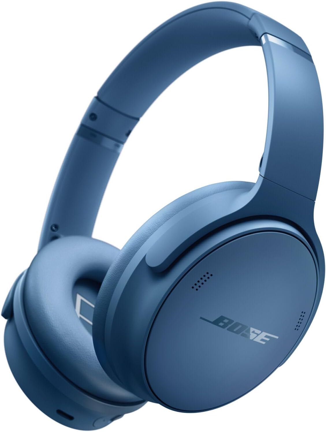 QuietComfort Bluetooth Headphones, Wireless Headphones with Active Over Ear Noise Cancelling and Mic, Deep Bass, Up to 24 Hours of Playtime, Blue Dusk - Limited Edition Color