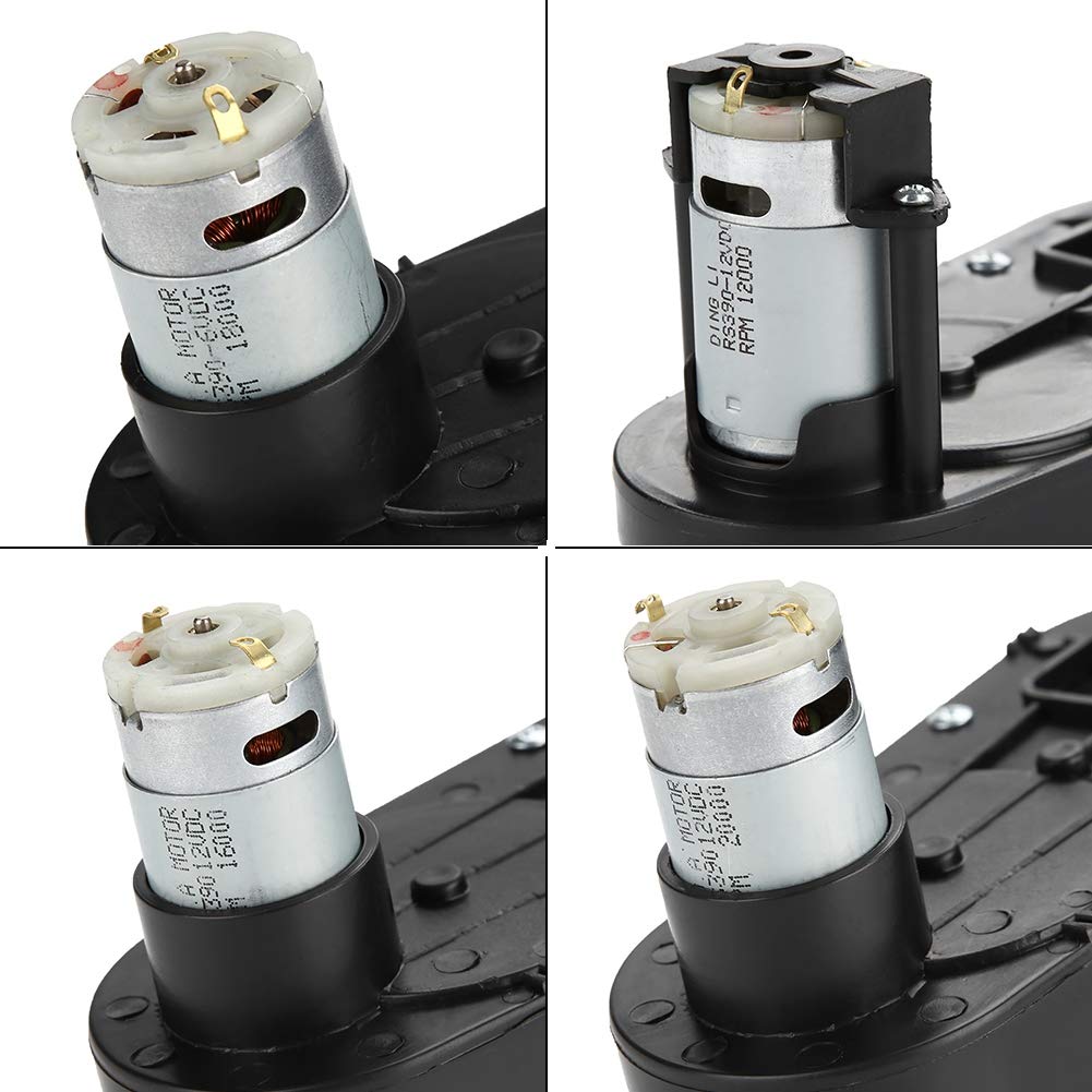 Caja de engranajes con motor 6V / 12V, motor eléctrico RS390 Caja de engranajes 6V / 12V 12000-20000RPM para autos eléctricos y motocicletas RS390 de alta velocidad para niños (12V 20000RPM)
