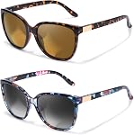 FIMILU Polarized Sunglasses for Women, Trendy Fashion Sun Glasses Square Retro Glasses UV Protection for Daily Outdoor