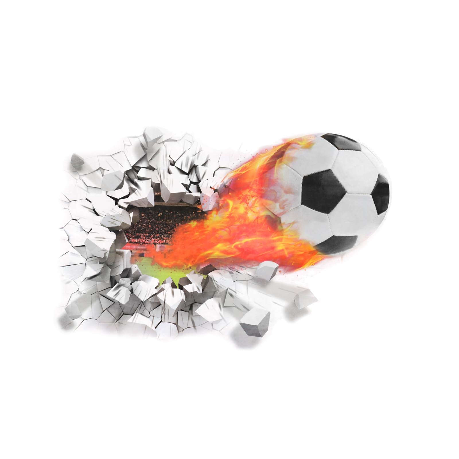 Muurstickers Voetballen Set16 Stuks 11,95 - Gratis Verzending