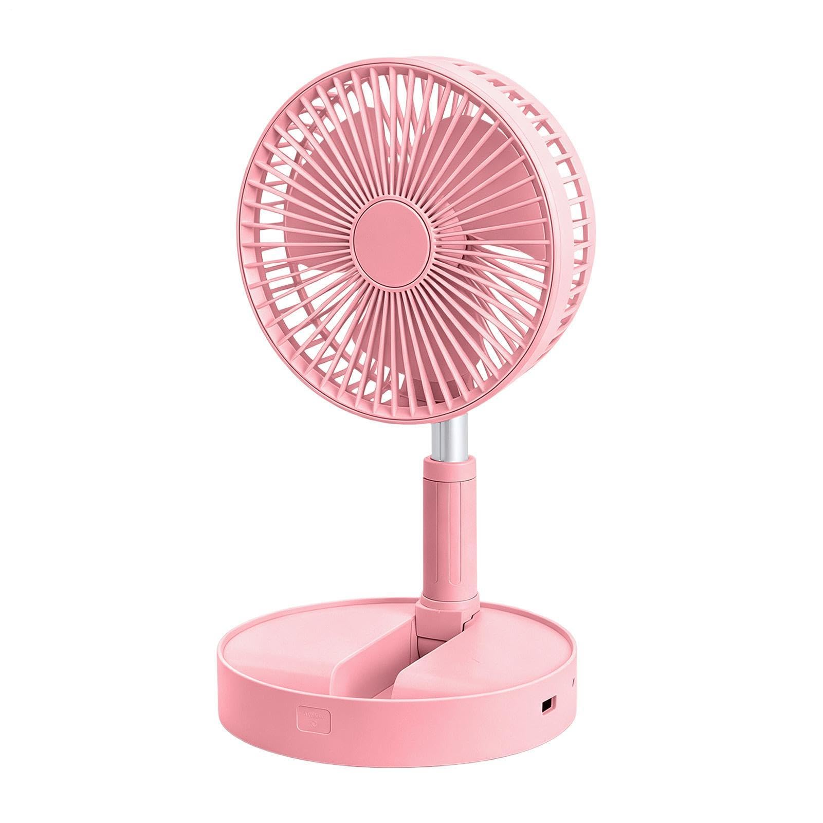 Ventilatore piantana portatile Soffiatore Oscillante Inclinabile A 185° | Ventilatore Silenzioso Pieghevole Da Tavolo E A Piantana per Casa Esterno Campeggio Viaggio Patio Dormitorio Tenda Officin