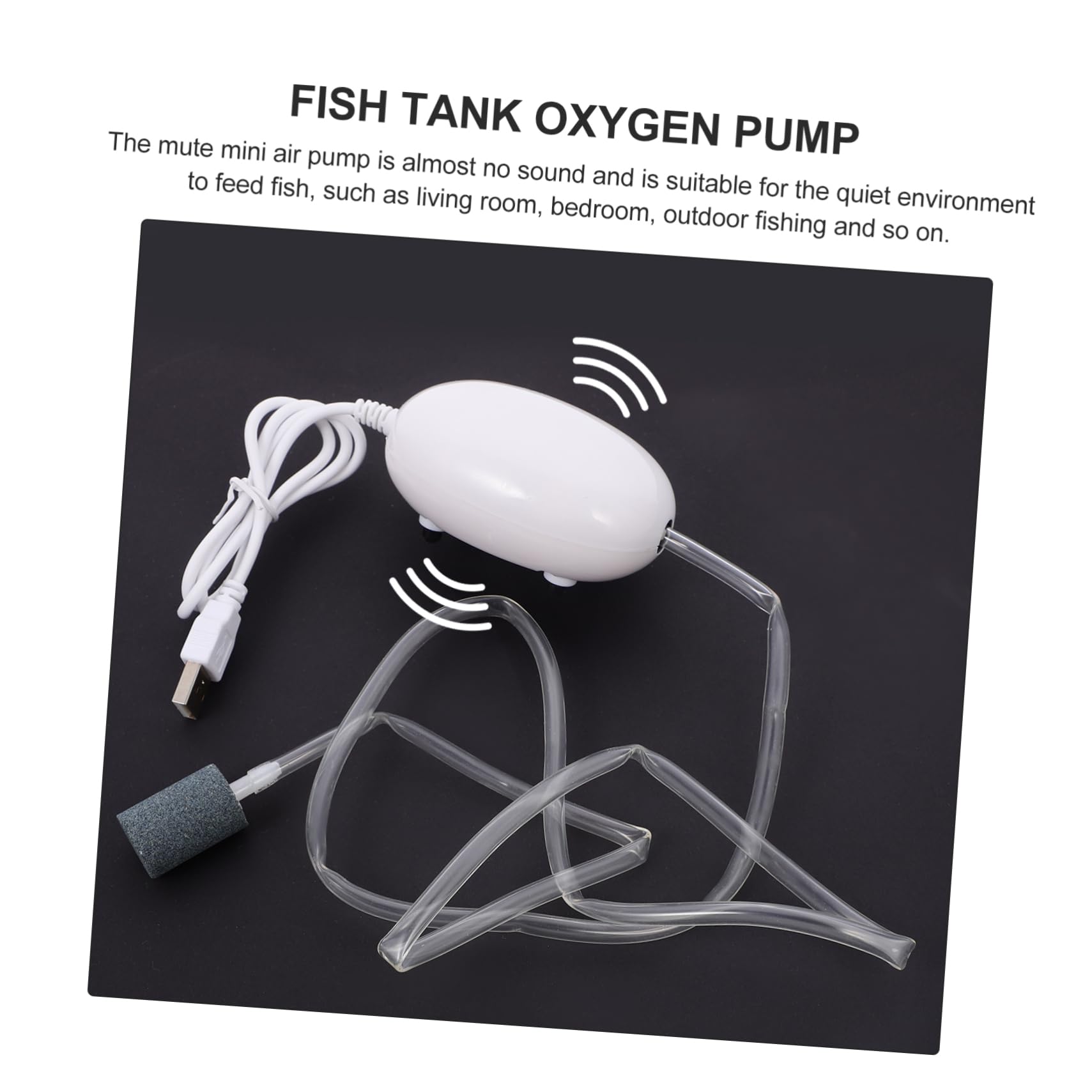 De Oxigeno USB para Acuario De Aireador De Aire USB Oxigenador De Estanque De Peces Aireador De Filtro De Tanque Mini Abdominales De Aireación