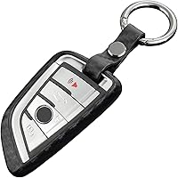 Vista 8 de Funda protectora de goma de silicona suave con textura de fibra de carbono para BMW Serie 2 3 5 6 7 Series GT5 M4 M5 X1 X2 X3 X5 X5M X6 X6M X7