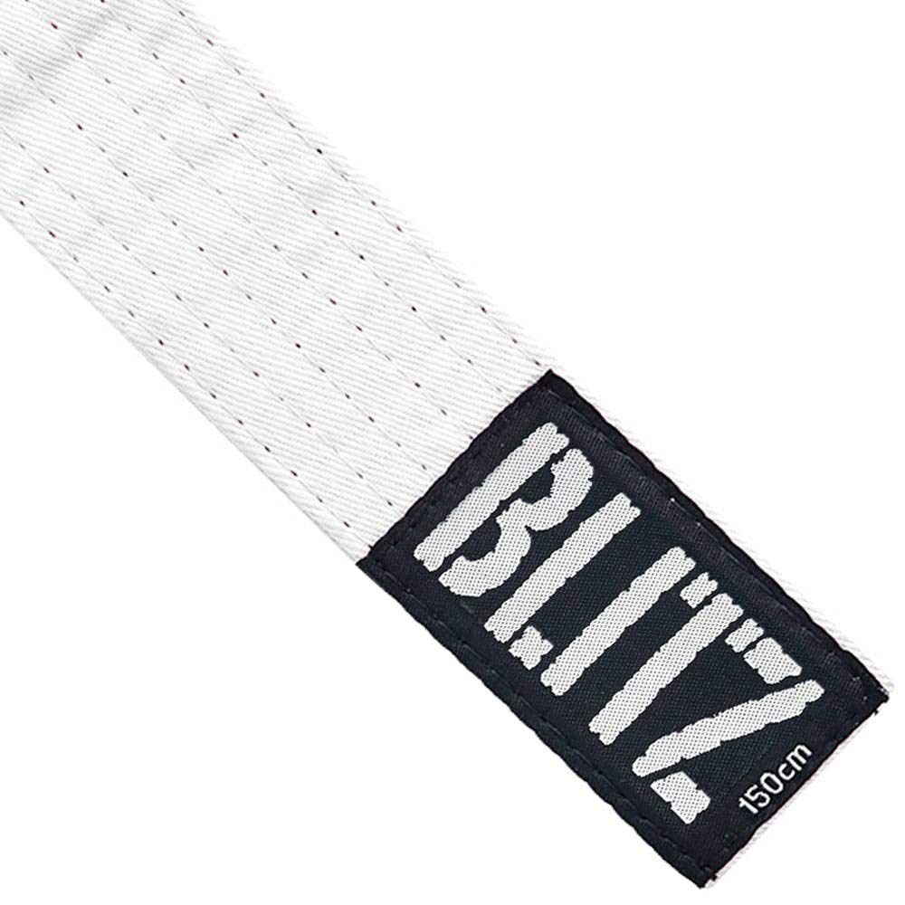 Blitz Velcro Plain Coloured Belt - White