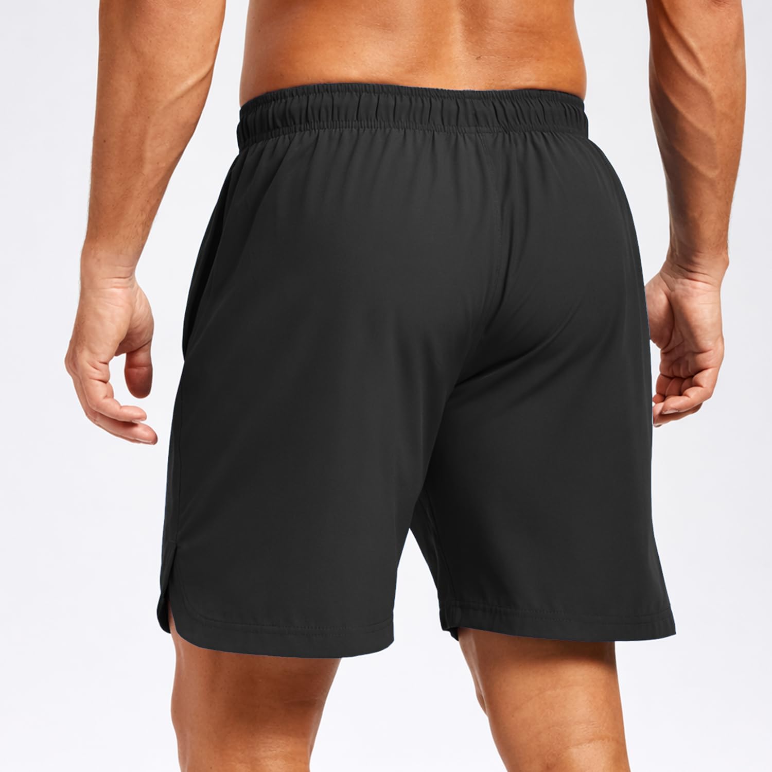 Rane Sports Sporthose Herren Kurz - Gym Shorts für Training & Fitness - Atmungsaktive Laufhose Männer - Schnelltrocknende Workout Hose - Kurze Jogginghose mit Kordelzug