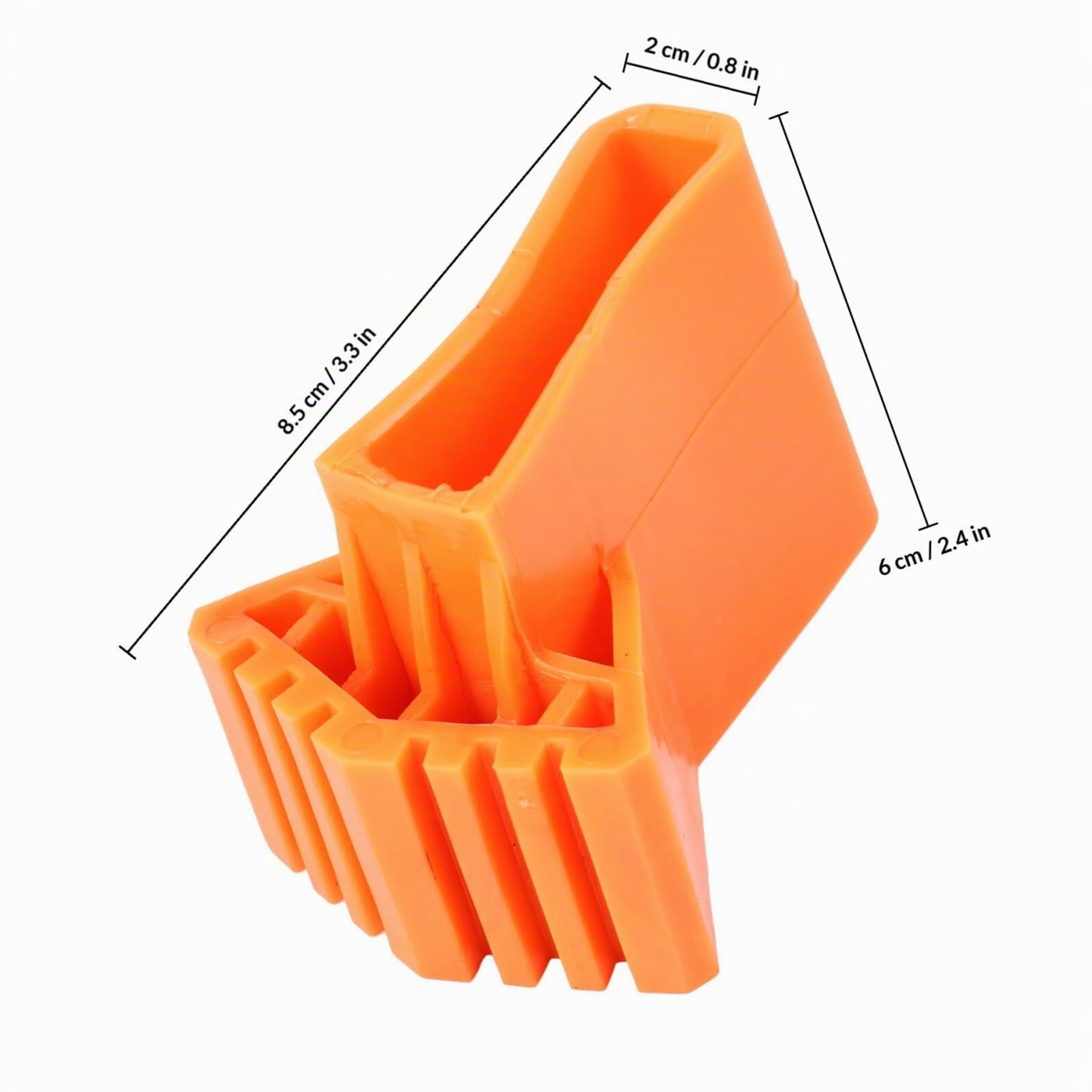 Levemolo Almohadillas de Goma para Patas de Escalera 50X20 MM, 4 Piezas Reducción de Ruido, Resistentes a Caídas, para Escaleras de Aluminio en Espacios Interiores