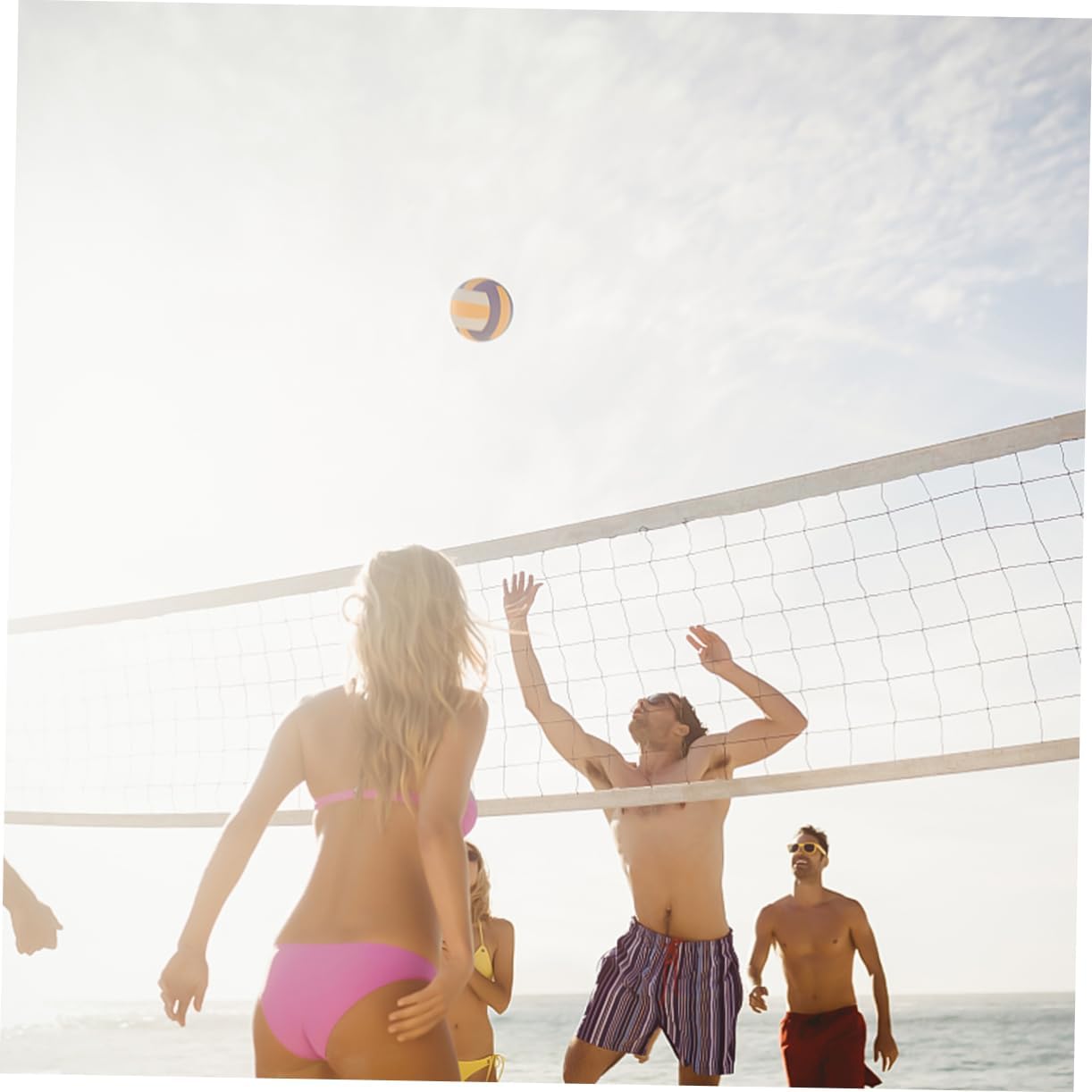 ibasenice 1pc Volleyball Net Pe Replacement Net for Training and Competition Lightweight and Portable for Outdoor and Indoor Games