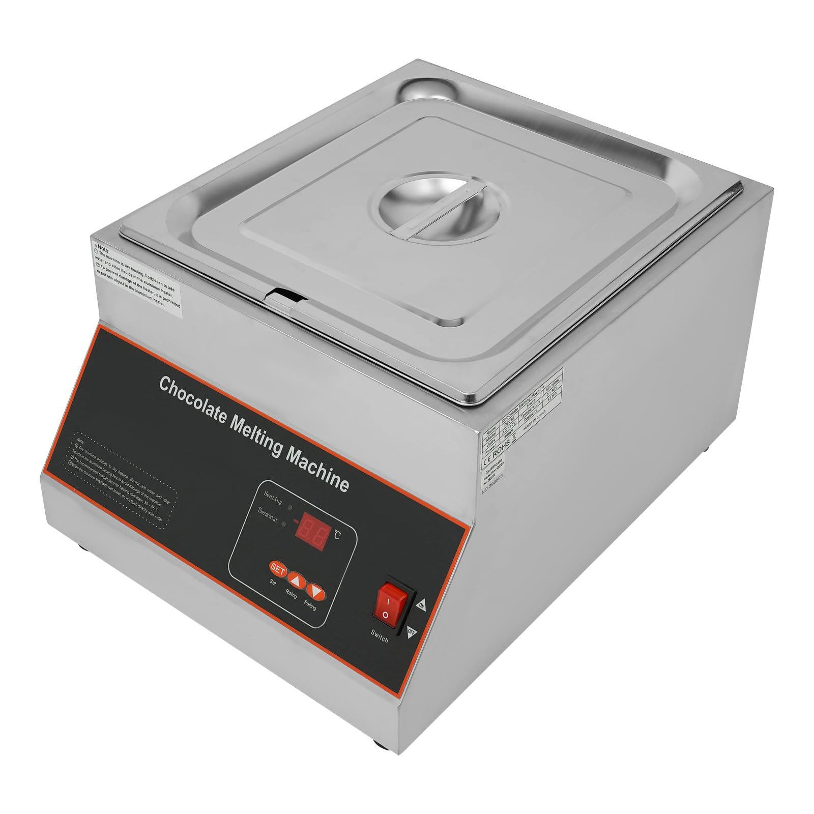 Professional Chocolate Melting Machine, Electric Chocolate MelterElectric Chocolate Melter for DIY Handmade Chocolate Shops, Hotels