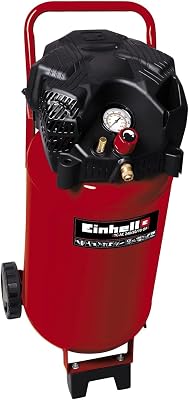 Einhell Kompressor TC-AC 240/50/10 OF (1500 W., max. 10 bar, 50 l-Tank, 240 l/min Ansaugleistung, Motordrehzahl 18000 min^-1, Druckminderer, Manometer, ölfrei)