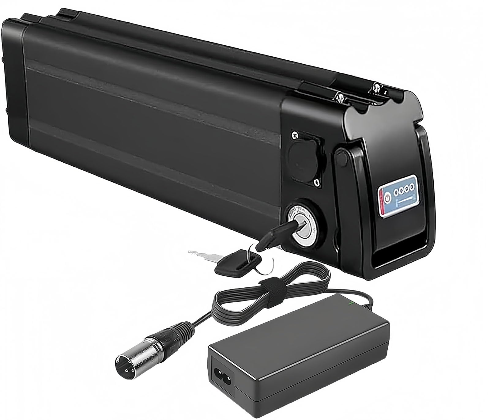 Batterie De Vélo Électrique 24V 8Ah 10Ah 18AhAvec Chargeur Batterie Ebike pour Moteurs 100W- 350W (24V, 10Ah)
