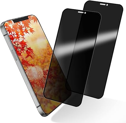 Amazon 覗き見防止 Iphone12 ガラスフィルム のぞき見防止 アイフォン12pro フィルム プライバシー保護 Iphone12 Pro 液晶保護フィルム 覗き見 Iphone12プロ 強化ガラス 横見防止 横から見えない 12画面シール 貼り付け簡単 気泡ゼロ 割れない 2枚セット