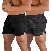 sandbank Men's 5" Gym Workout Short,Quick Dry Active Running Bodybuilding Shorts with Pockets