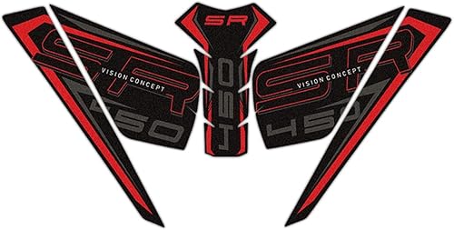 INNAE Piezas Accesorios de la motocicleta Kit de Adhesivo de Tanque de Combustible Protector Pegatina 3M esmerilado para CFMOTO 450SR 450SR